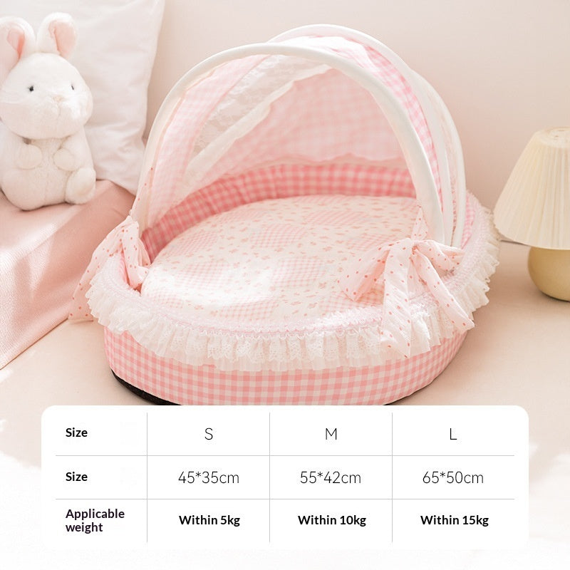 Blent10 spring summer dog bed with pet cradle design for everyday resting