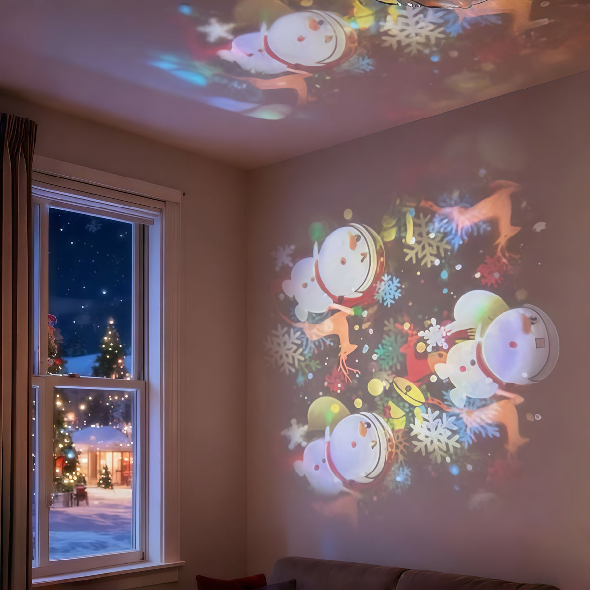 Blent10 LED Christmas Snowflake Projection Light