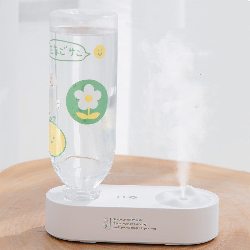 Shop the Blent10 Aquarius USB mini humidifier with a portable, bottle-inspired design for desks, bedrooms, and suitable indoor spaces.
