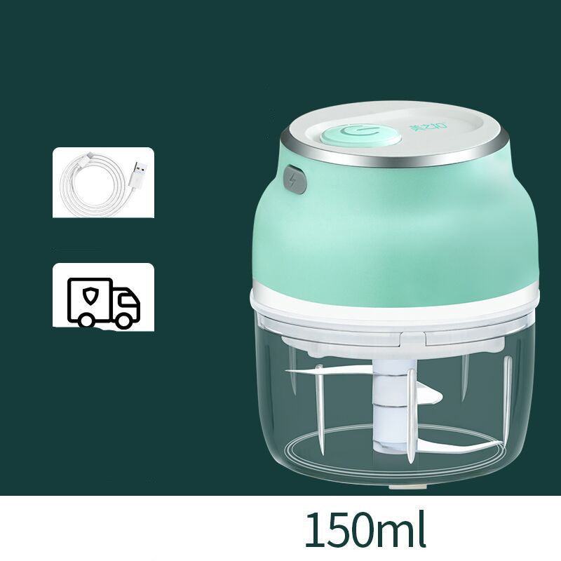 Blent10 portable electric mini garlic chopper for chopping vegetables, fruit, and suitable meat