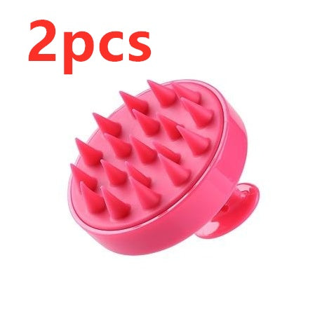 Blent10 silicone shampoo brush for gentle scalp massage and everyday hair washing
