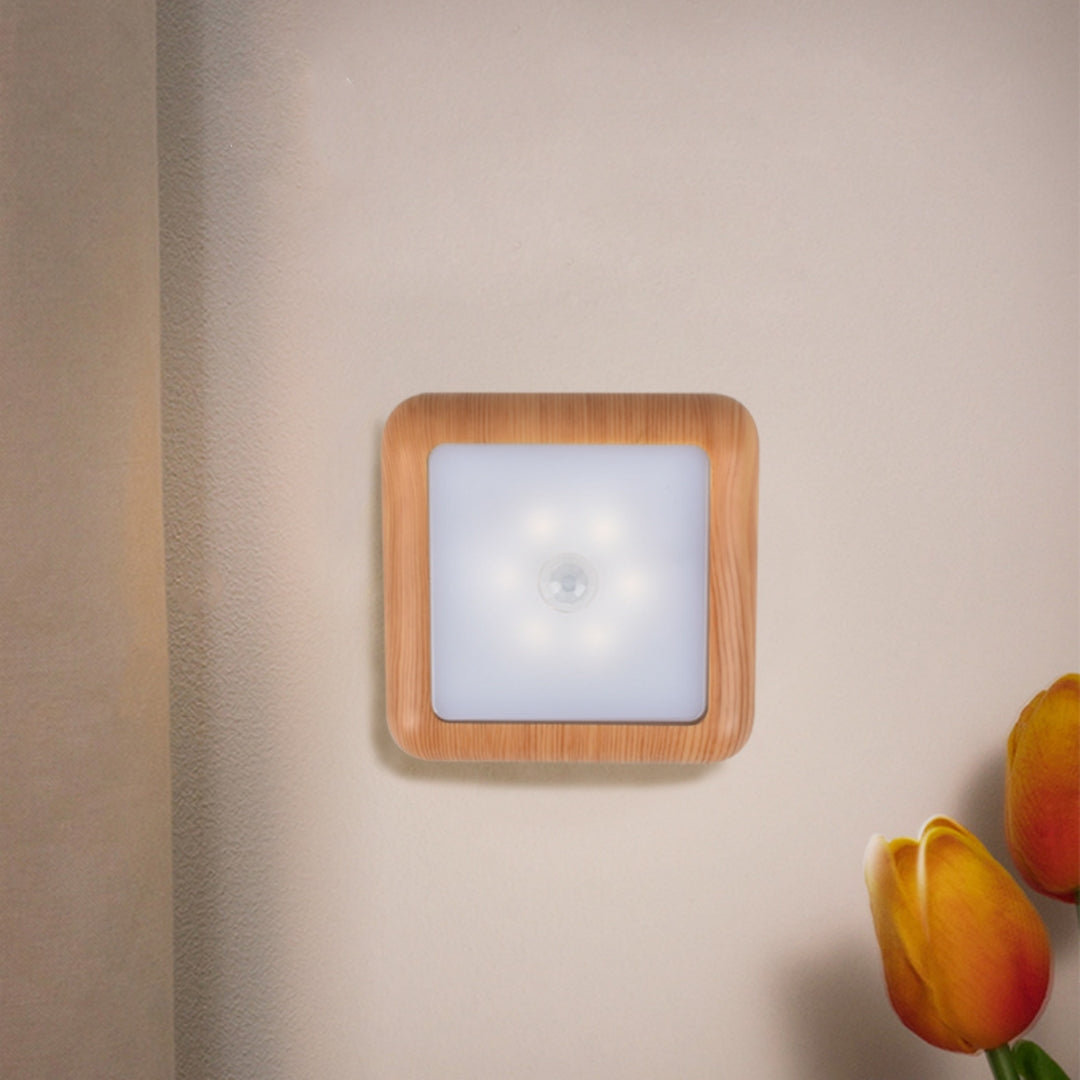Blent10 Nordic kitchen cabinet sensor light with wood grain finish and LED illumination