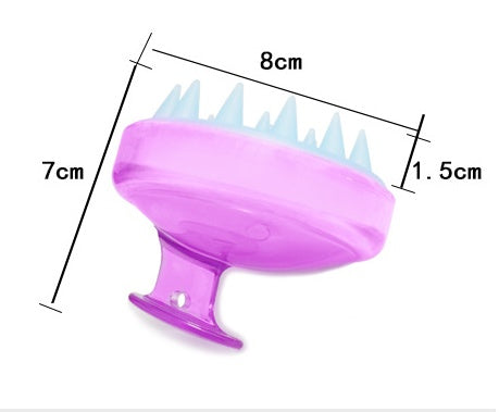 Blent10 silicone shampoo brush for gentle scalp massage and everyday hair washing