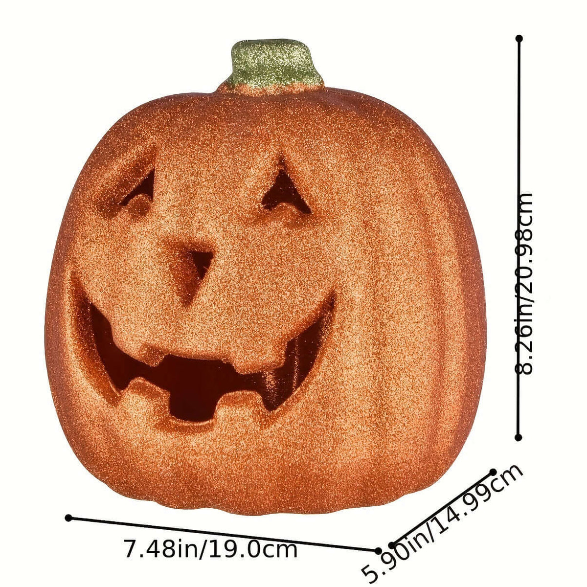 Blent10 Orange Pumpkin LED Halloween Lantern