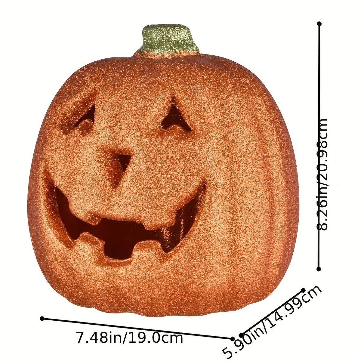 Blent10 Orange Pumpkin LED Halloween Lantern