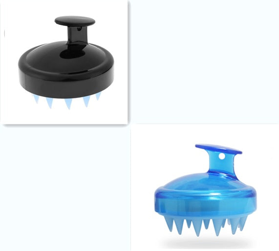 Blent10 silicone shampoo brush for gentle scalp massage and everyday hair washing
