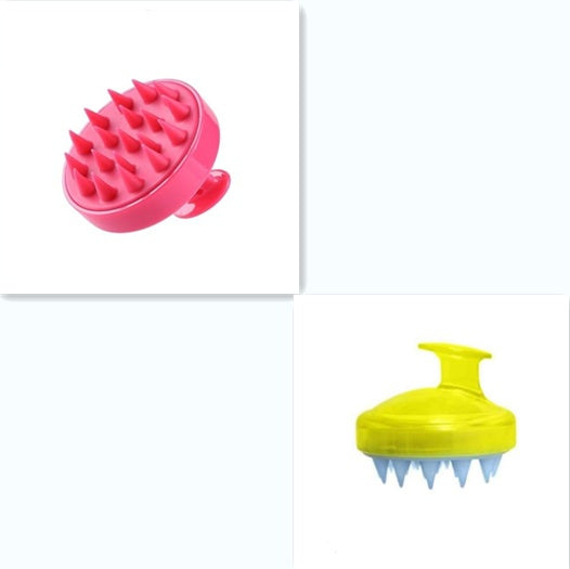 Blent10 silicone shampoo brush for gentle scalp massage and everyday hair washing