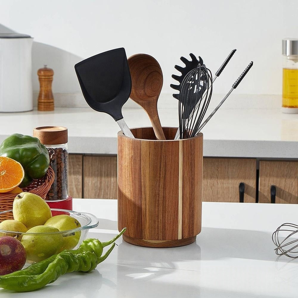Blent10 kitchen utensil storage container for organising spatulas, spoons, whisks, and cooking tools