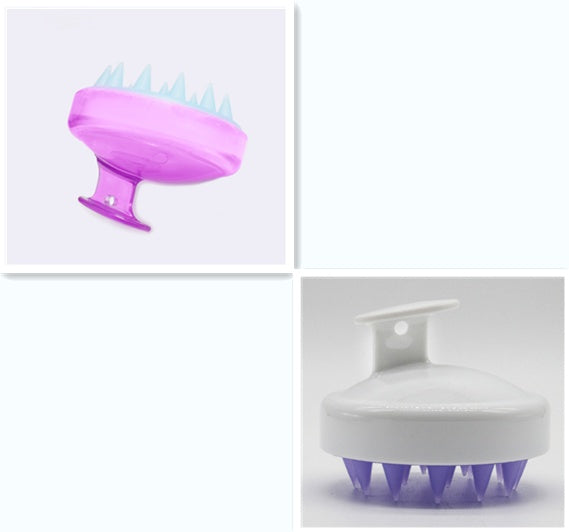 Blent10 silicone shampoo brush for gentle scalp massage and everyday hair washing
