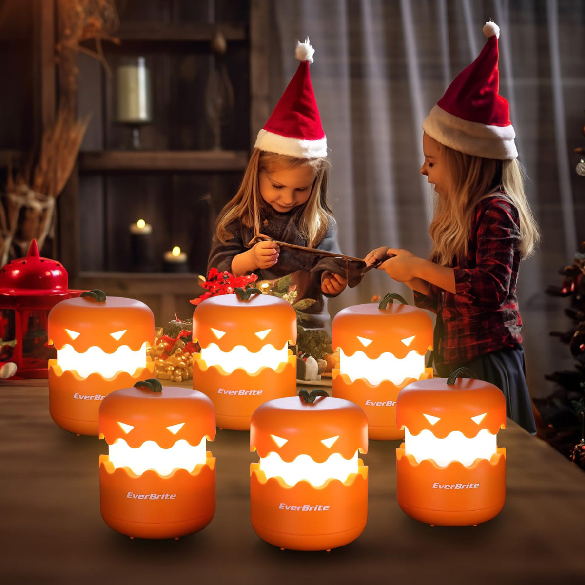 Blent10 Foldable Pumpkin LED Lantern with Lanyard