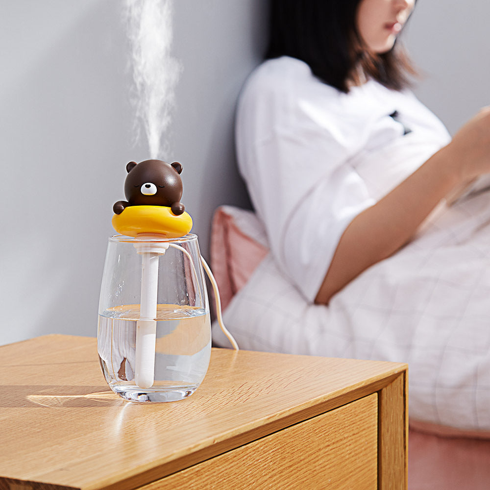 Blent10 bunny USB rechargeable humidifier with cute rabbit design for desktop use