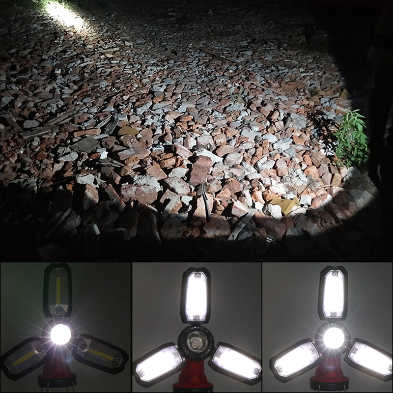 Blent10 LED camping light for portable outdoor lighting and campsite illumination