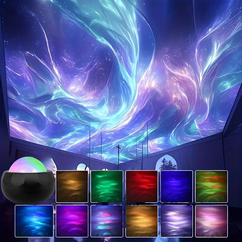 Blent10 water ripple LED projection ambience light small night lamp for bedroom décor