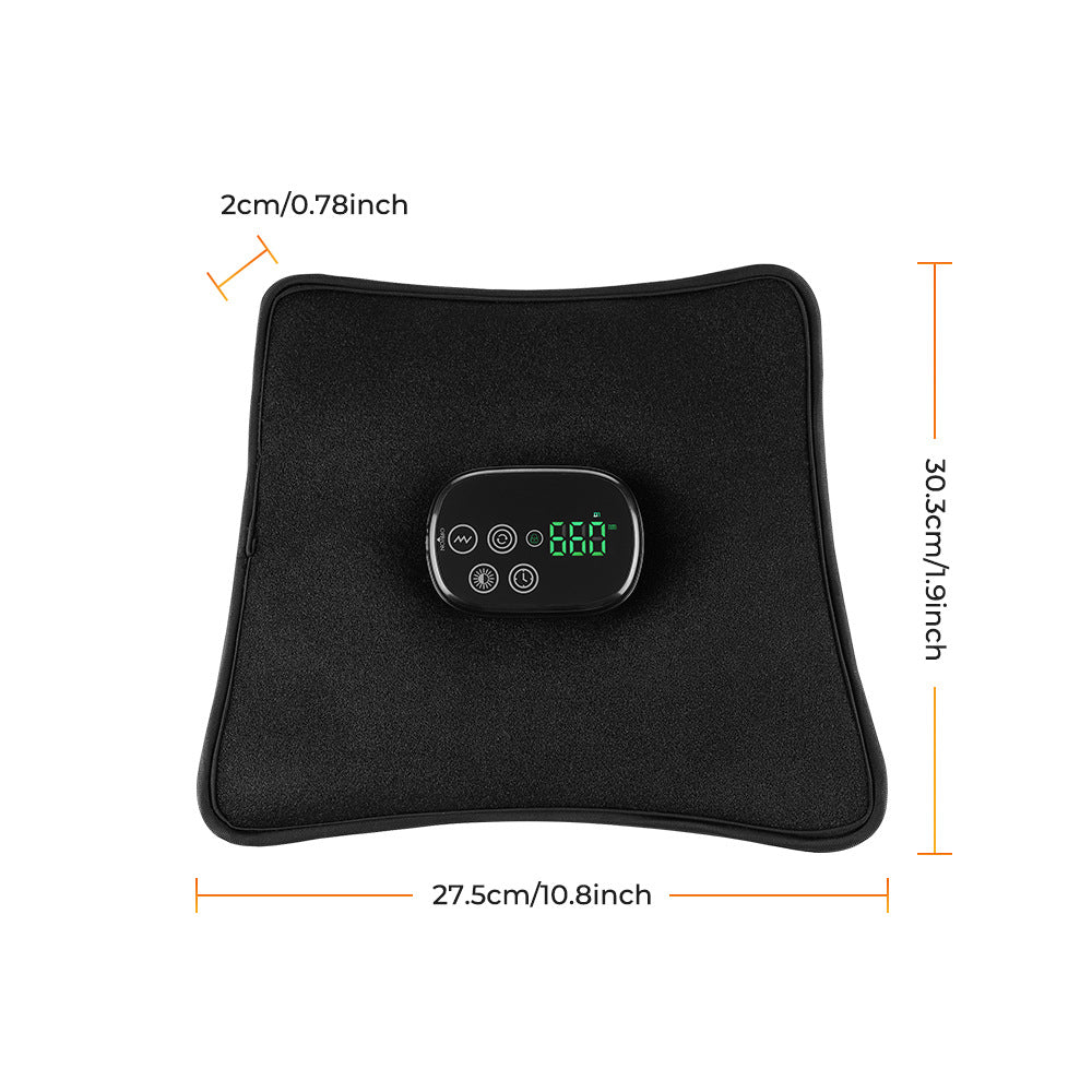 Blent10 red light therapy mat with charging and vibration functions for home wellness use