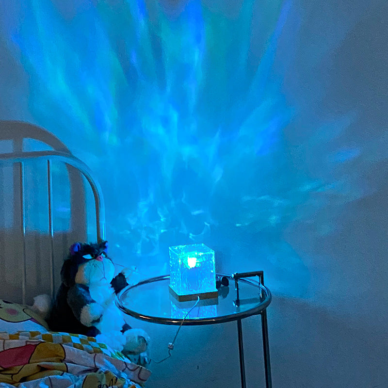 Blent10 LED water ripple ambient night light with rotating RGB projection and 16 colours