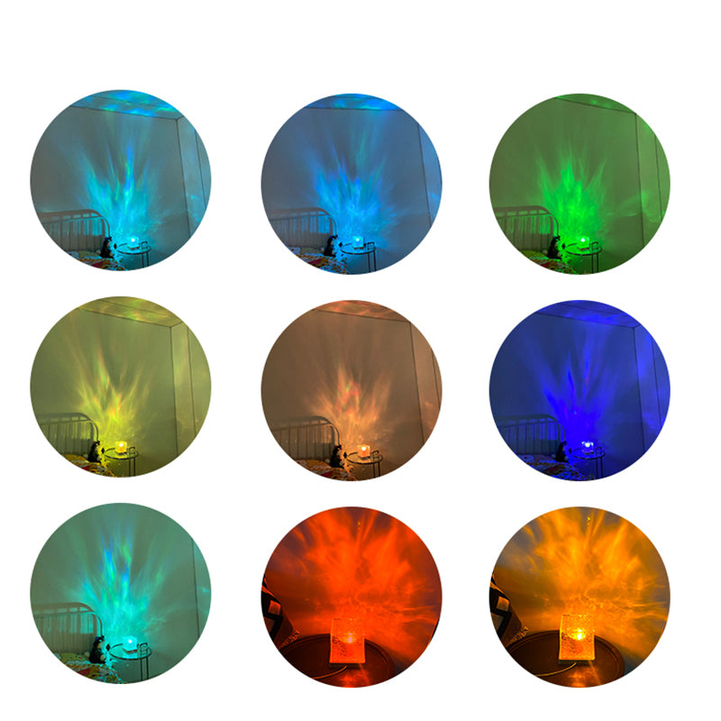 Blent10 LED water ripple ambient night light with rotating RGB projection and 16 colours