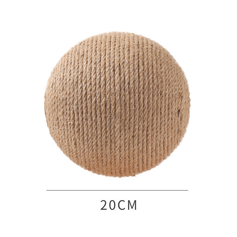 Blent10 vertical sisal cat toy with scratching surface and interactive ball