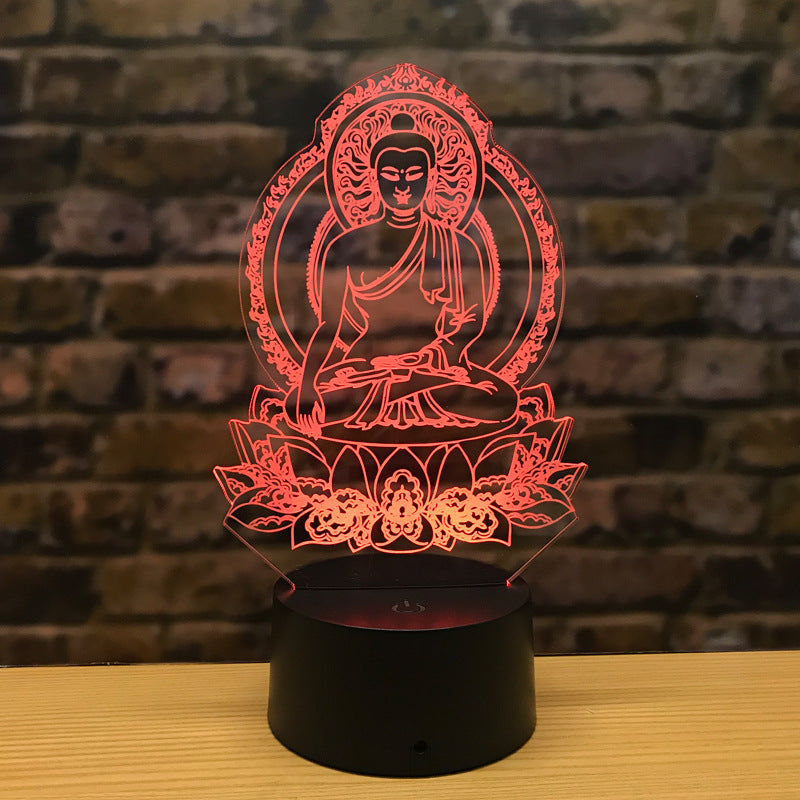Blent10 3D small night lamp with colourful LED lighting for bedroom and table décor