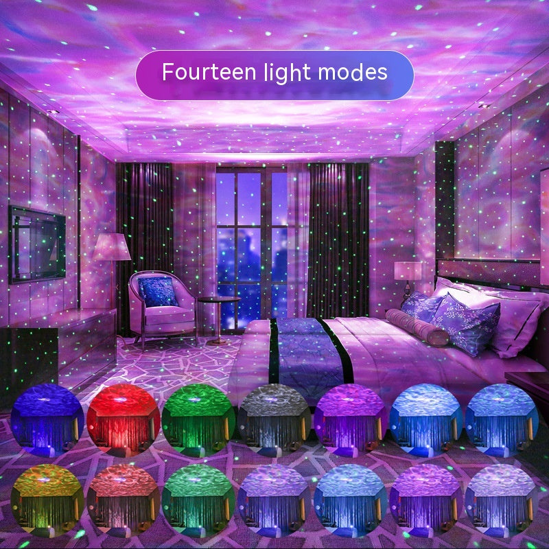 Blent10 water ripple nebula starry sky projection lamp for decorative ambient lighting