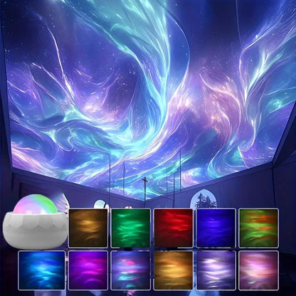 Blent10 water ripple LED projection ambience light small night lamp for bedroom décor