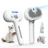 Blent10 pet steam brush for cats and dogs with cool mist and self-cleaning stainless steel bristles