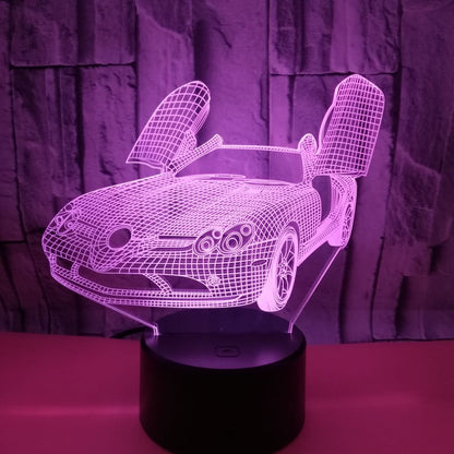 Blent10 colorful LED 3D table lamp with touch control for bedroom and desk décor