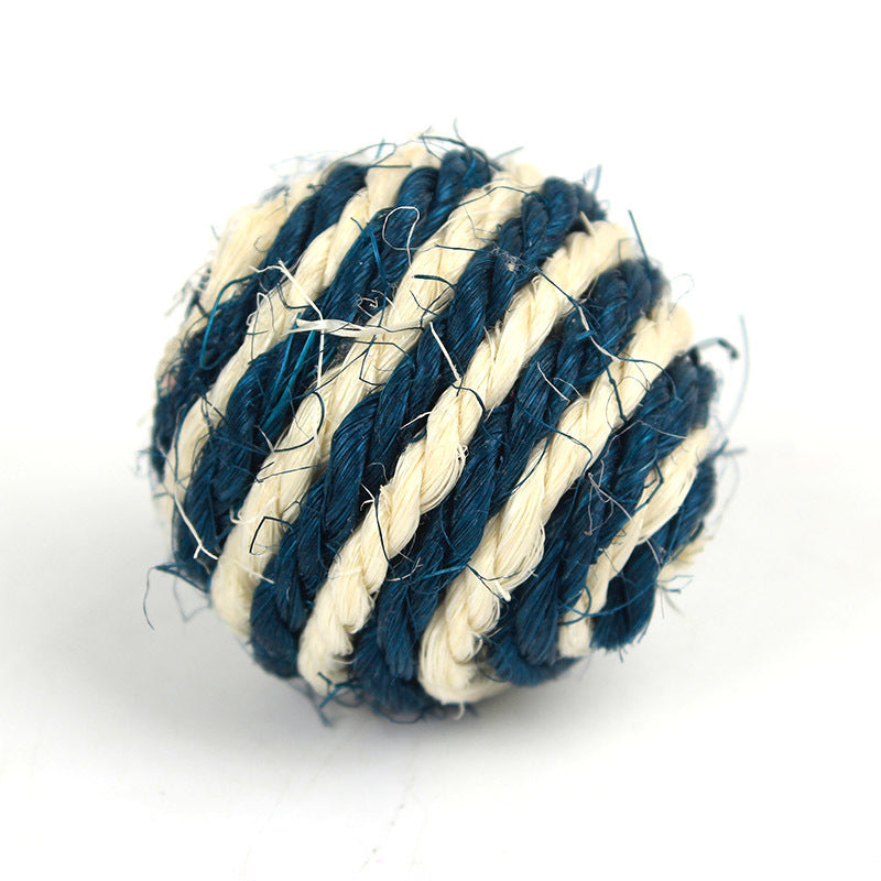 Blent10 sisal cat scratching ball toy for interactive batting and indoor play