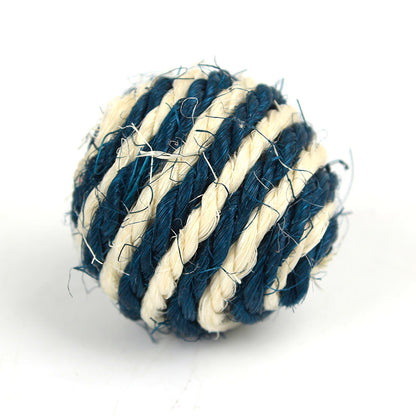 Blent10 sisal cat scratching ball toy for interactive batting and indoor play