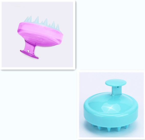 Blent10 silicone shampoo brush for gentle scalp massage and everyday hair washing