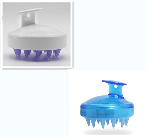 Blent10 silicone shampoo brush for gentle scalp massage and everyday hair washing