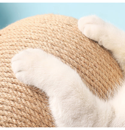 Blent10 vertical sisal cat toy with scratching surface and interactive ball