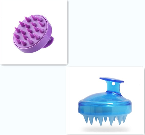 Blent10 silicone shampoo brush for gentle scalp massage and everyday hair washing
