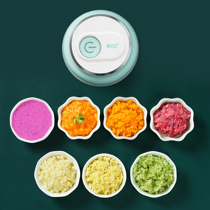 Blent10 portable electric mini garlic chopper for chopping vegetables, fruit, and suitable meat