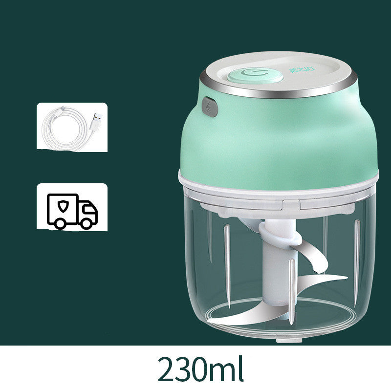Blent10 portable electric mini garlic chopper for chopping vegetables, fruit, and suitable meat
