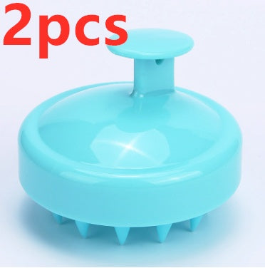 Blent10 silicone shampoo brush for gentle scalp massage and everyday hair washing