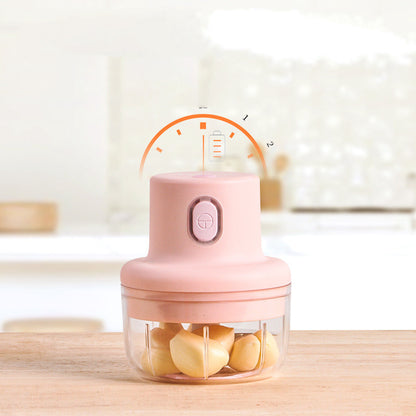 Blent10 wireless electric food chopper 250ml handheld garlic mincer for kitchen preparation