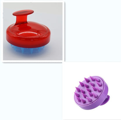 Blent10 silicone shampoo brush for gentle scalp massage and everyday hair washing