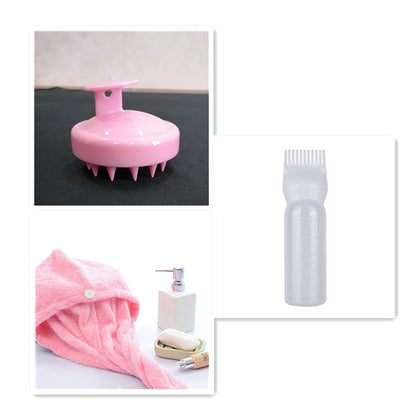 Blent10 silicone shampoo brush for gentle scalp massage and everyday hair washing