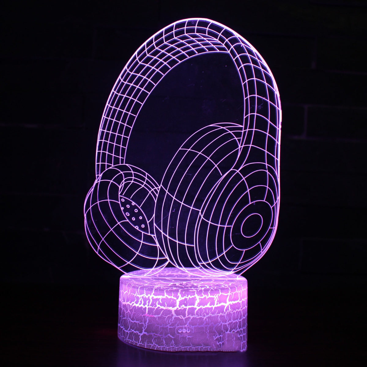 Blent10 3D headset night lamp with seven-colour LED lighting and remote control