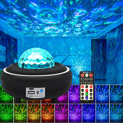 Blent10 water ripple nebula starry sky projection lamp for decorative ambient lighting