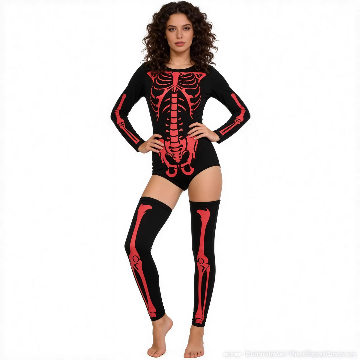 Blent10 Halloween skeleton ghost costume outfit for masquerade parties