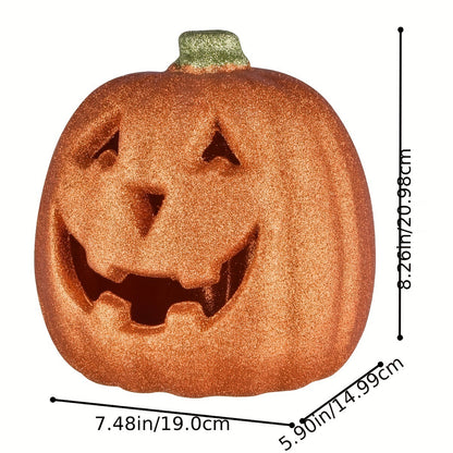 Blent10 Orange Pumpkin LED Halloween Lantern
