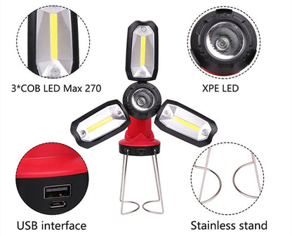 Blent10 LED camping light for portable outdoor lighting and campsite illumination