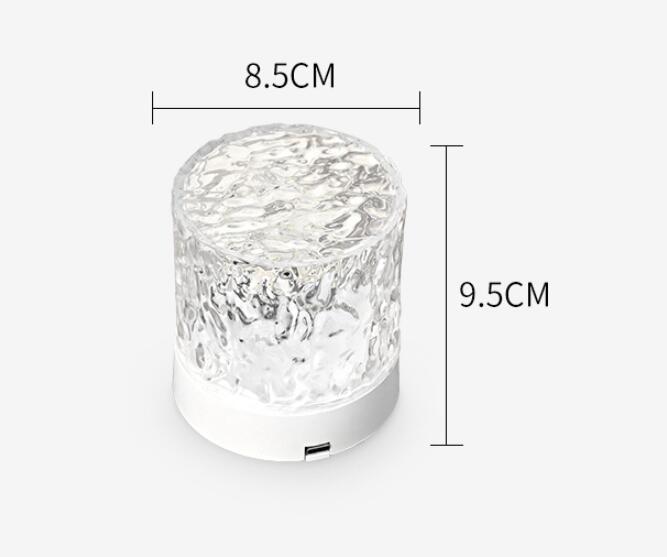 Blent10 water ripple rotating projection night light for ambient bedroom lighting