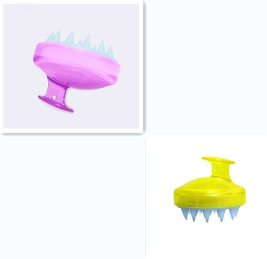 Blent10 silicone shampoo brush for gentle scalp massage and everyday hair washing