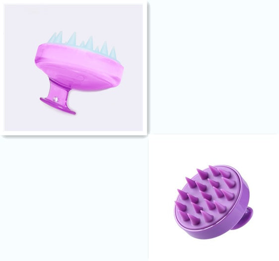 Blent10 silicone shampoo brush for gentle scalp massage and everyday hair washing
