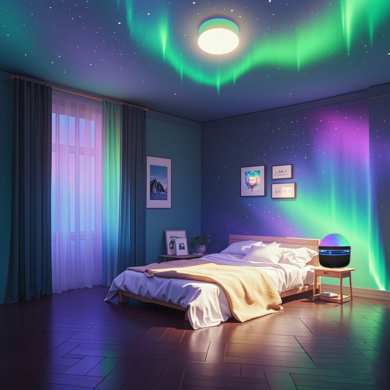 Blent10 water ripple LED projection ambience light small night lamp for bedroom décor