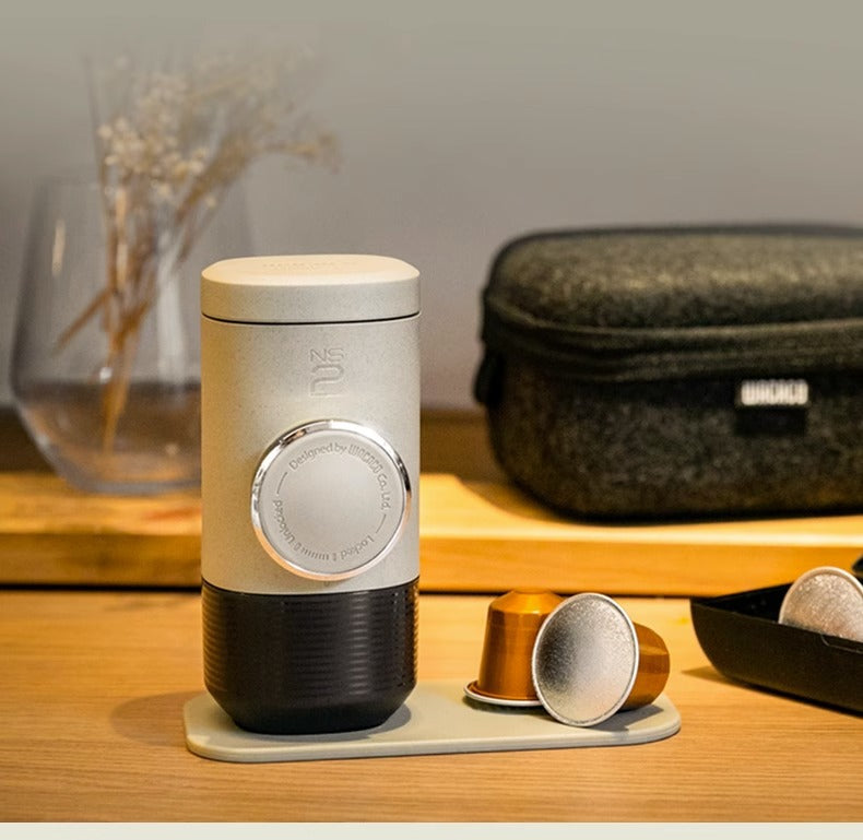 Blent10 manual espresso portable capsule coffee machine for travel and everyday coffee preparation