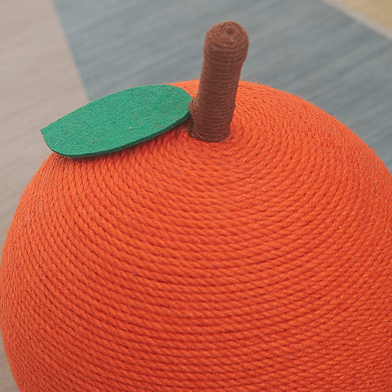 Blent10 oversized cat scratch board with hemp rope ball for scratching and interactive play