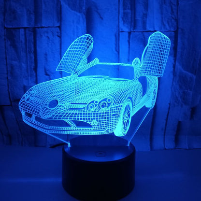 Blent10 colorful LED 3D table lamp with touch control for bedroom and desk décor